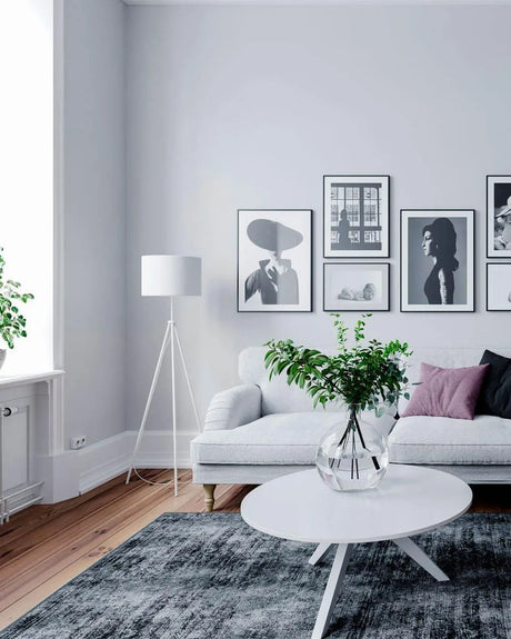 Witte vloerlamp schakelaar e27 fitting designverlichting By Rydens Rina 4100700-4000 