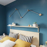 Wandlamp Design Hout 2x E27 3M snoer