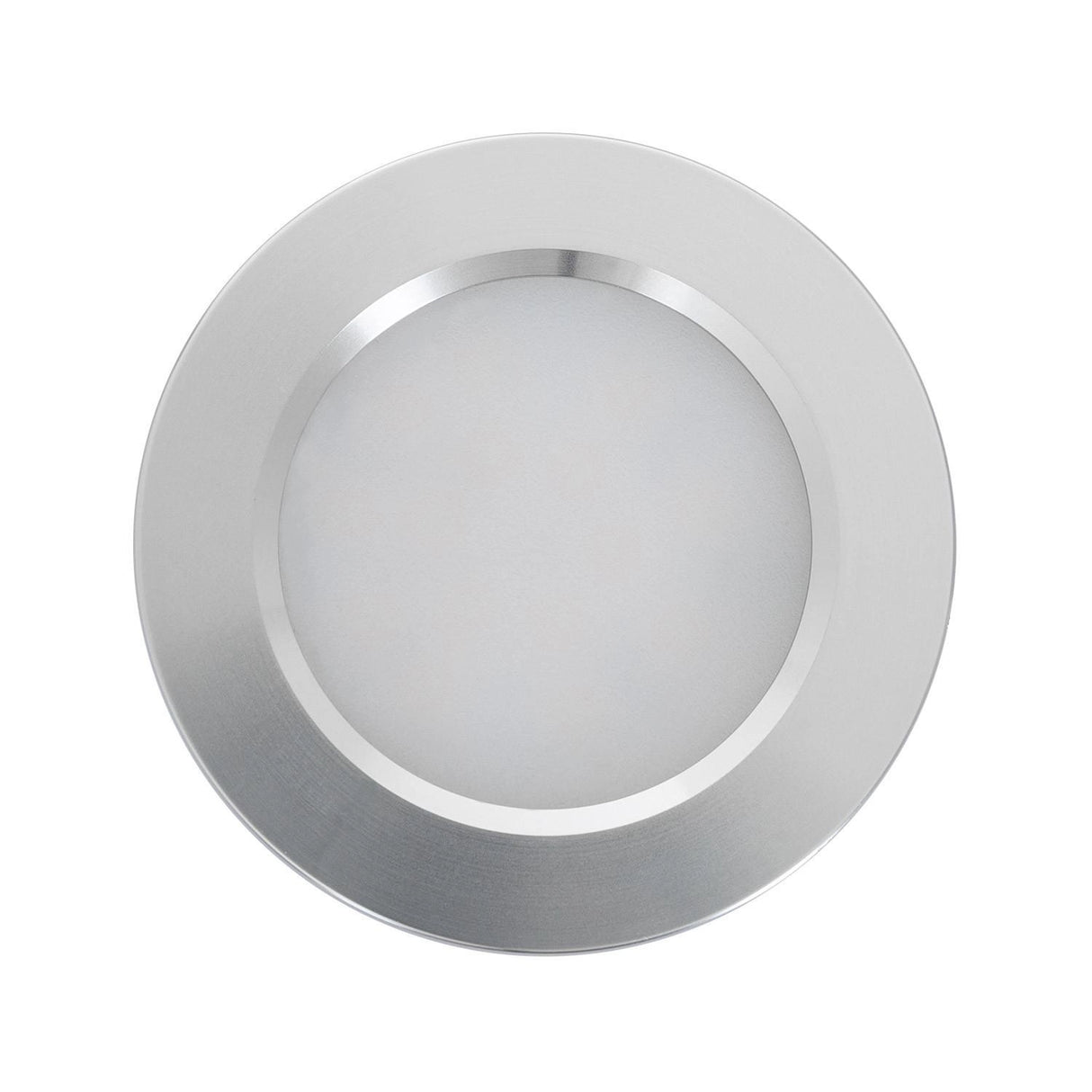 Inbouwspot zilver metaal 12V LED 3W DC Campers Caravan 2700k 11mm