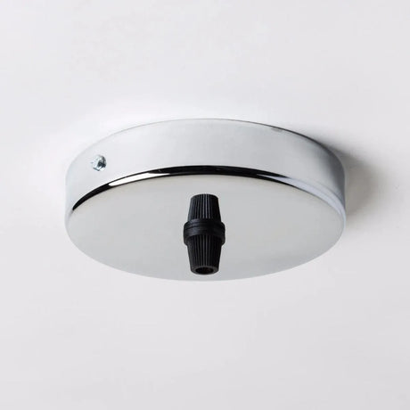 Plafondkap zilver rond 1 uitgang design 105mm 