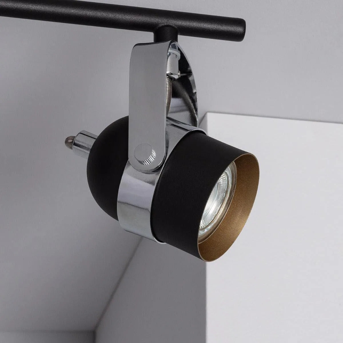 Plafondlamp zwart led lamp verstelbaar gu10
