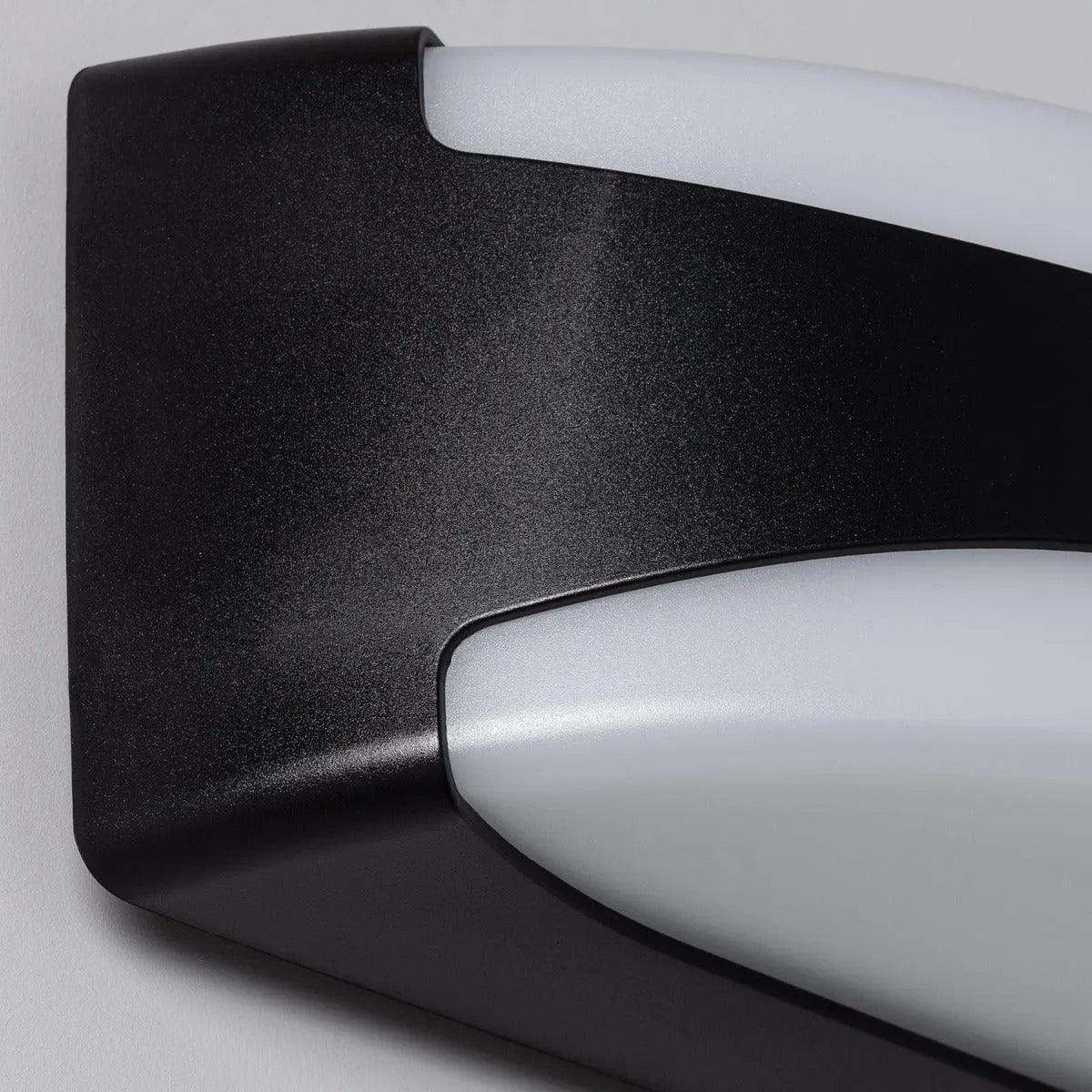 Wandlamp voordeur buitenlamp 'Daan' modern zwart wit led 12W - FOIR