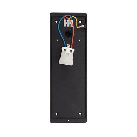 Wandlamp zwart 'Tinus' E27 fitting grid 350mm IP44 - FOIR