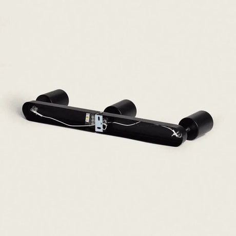 Plafondspot zwart verstelbaar 'Hainer' 3x gu10 fitting - FOIR