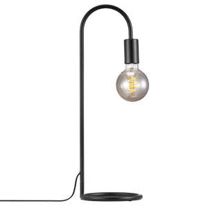 Tafellamp zwart e27 fitting schakelaar nordlux paco 